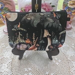 Mushroom Cosmetic Bag/Travel Bag With Snals New